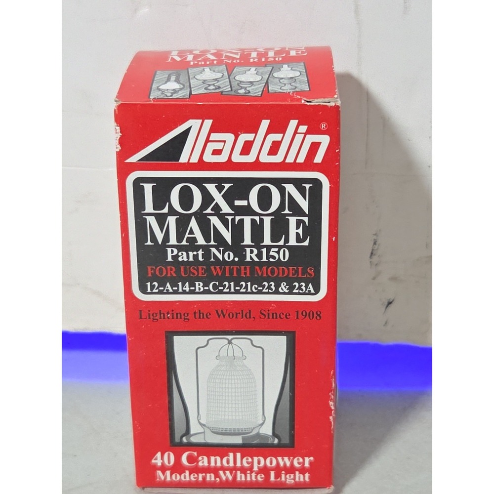 Aladdin R150 Lox-on Oil Lamp Mantle, Brighter and Cleaner Light